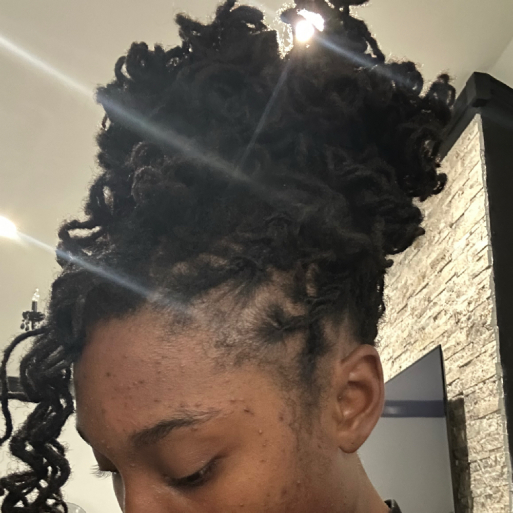 Curly Locs - Micro Locs at Loc’d in with Ariel in Olive Branch, MS