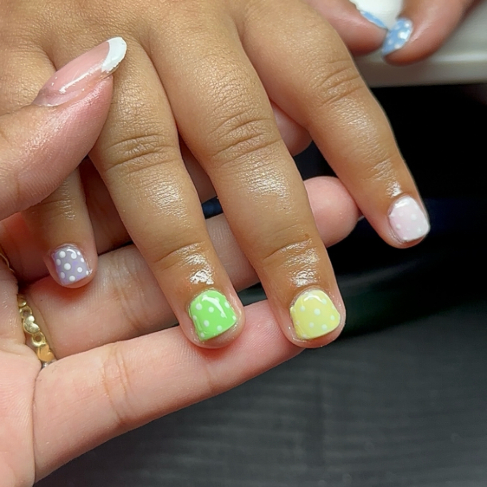 Kids manicure 🌸 at nailedxjocelyn in gardena, CA