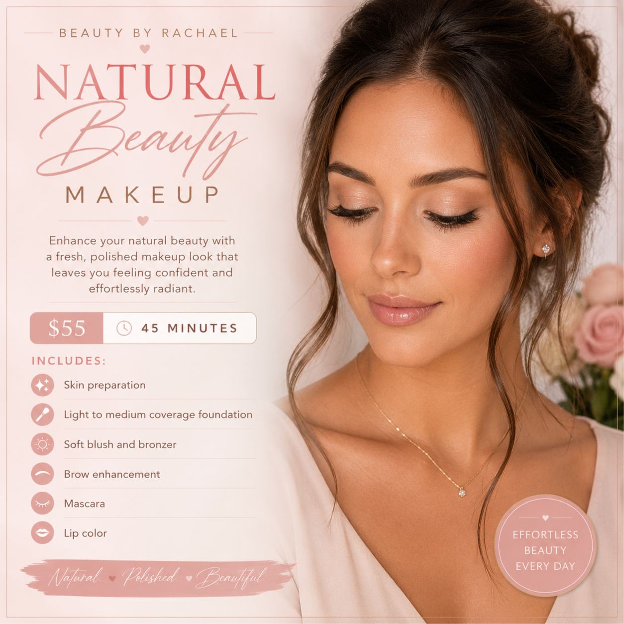Natural Beauty Makeup at Beauty by Rachael in Murfreesboro, TN