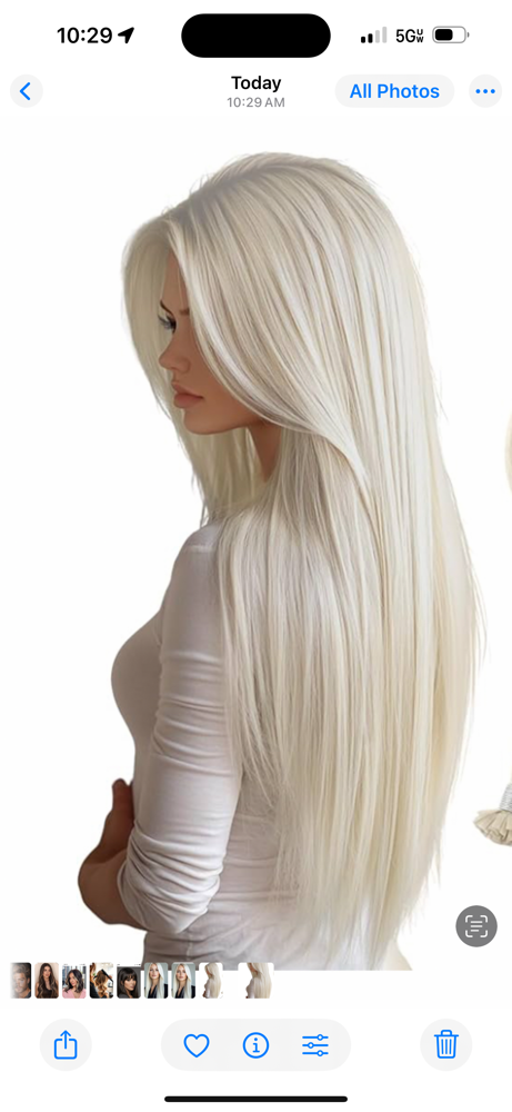 Bleach And Tone Long Hair