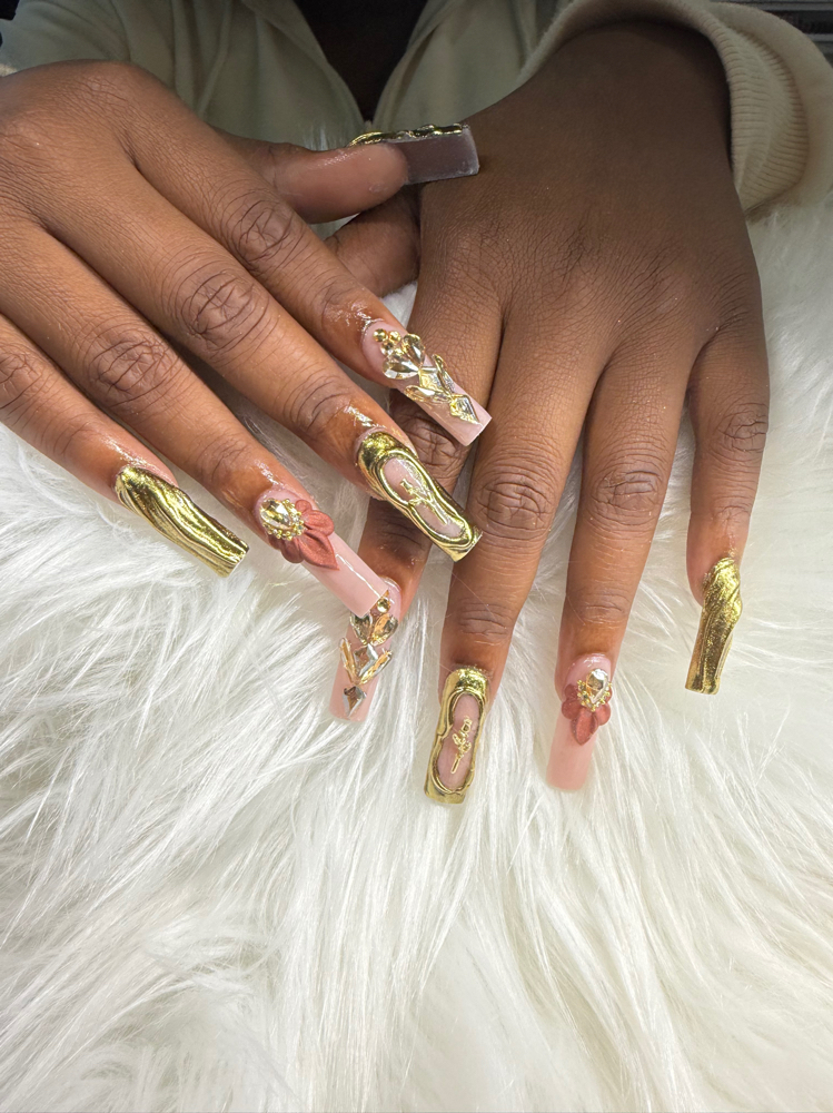 Long Acrylic Full Set