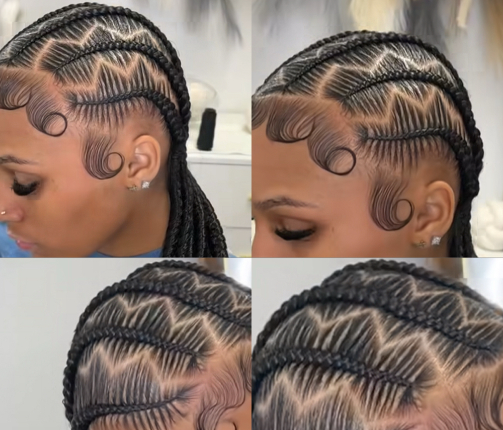6 ZIG ZAG BRAIDS