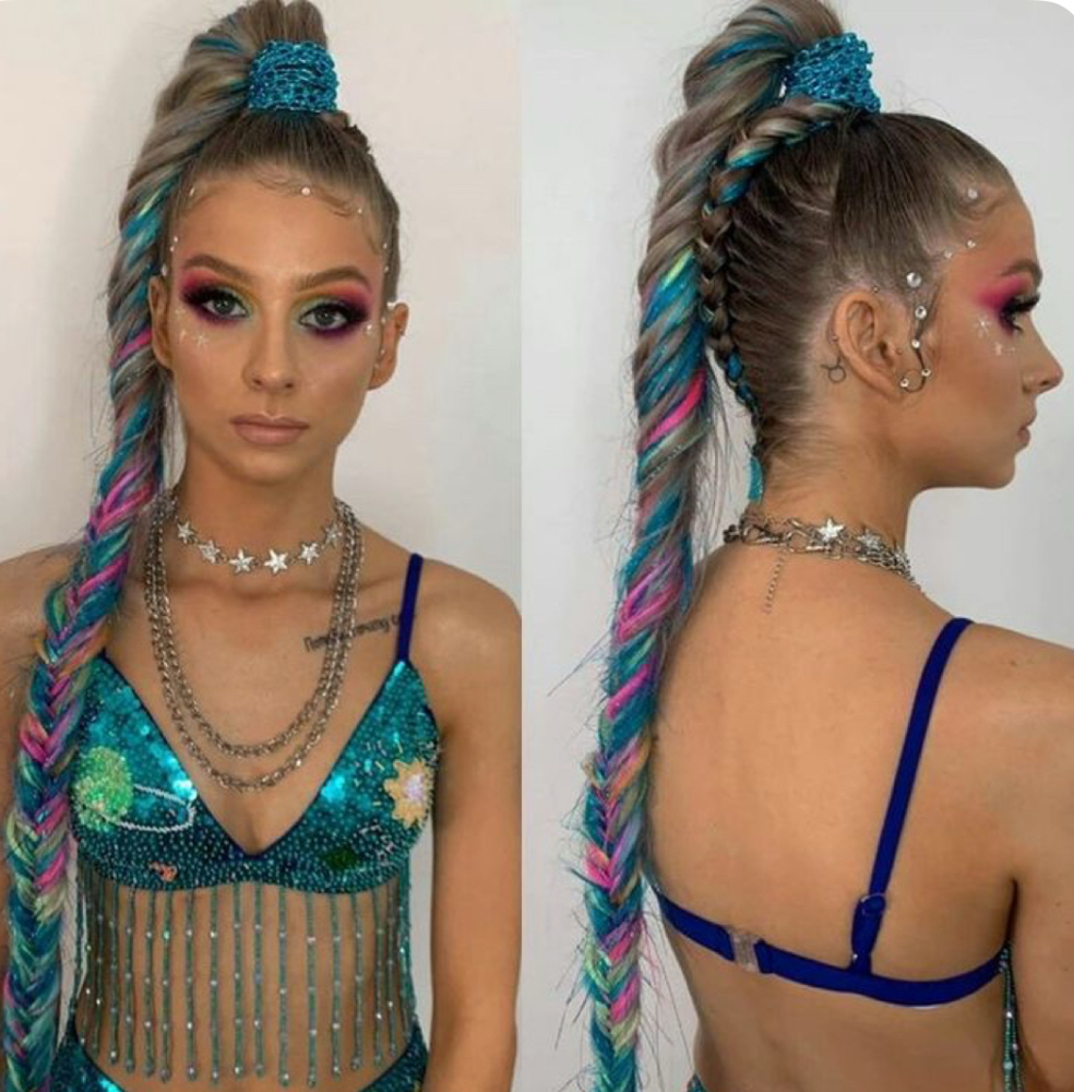 Festival Updo Braids.