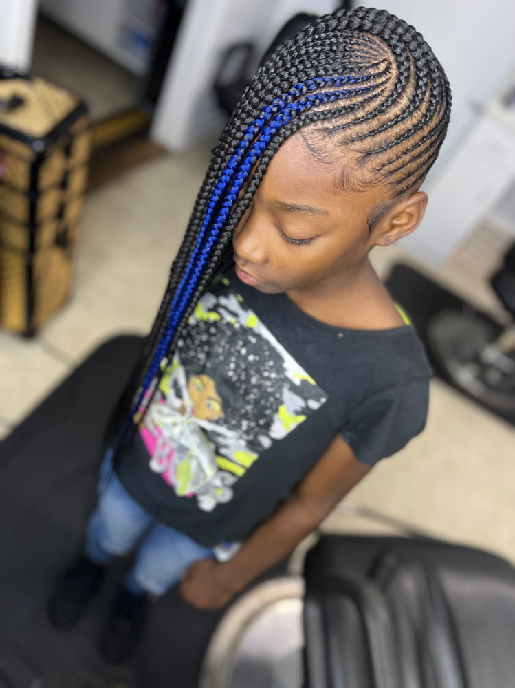Kids 18-24 Stitched Braids