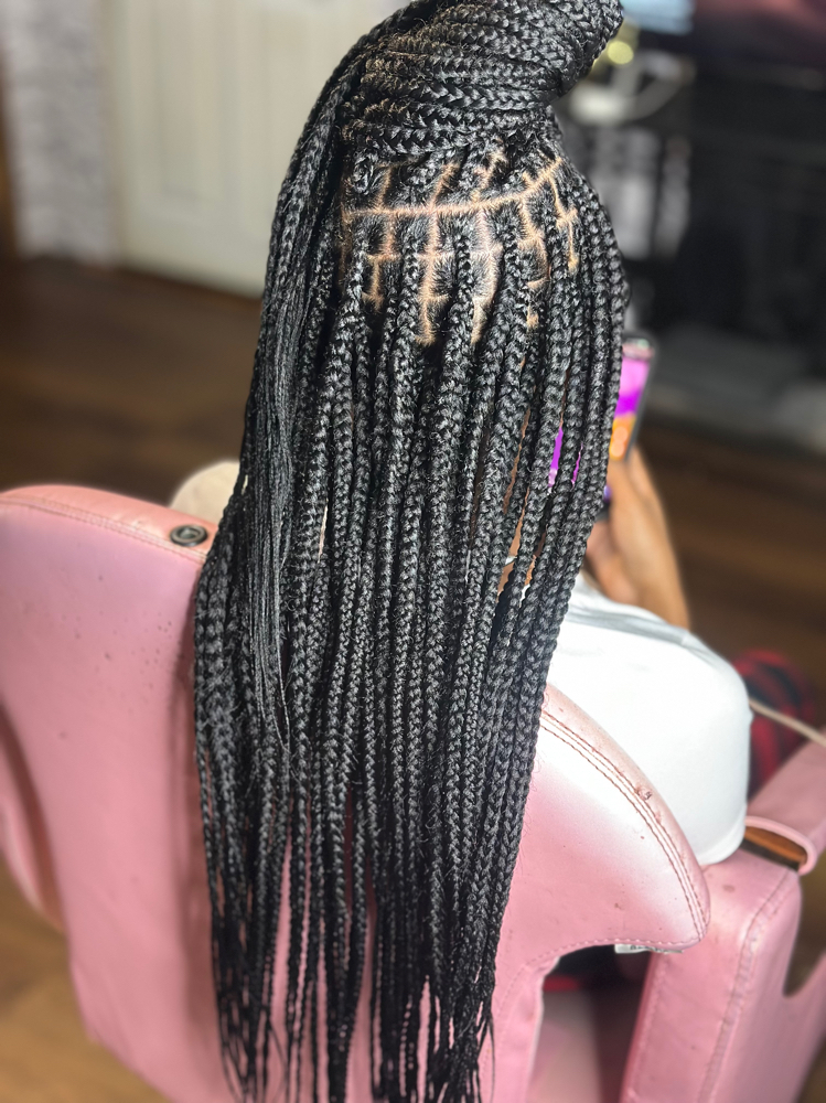 Kids Medium Knotless Under 11 at Goddess Stylez in Sealy, TX