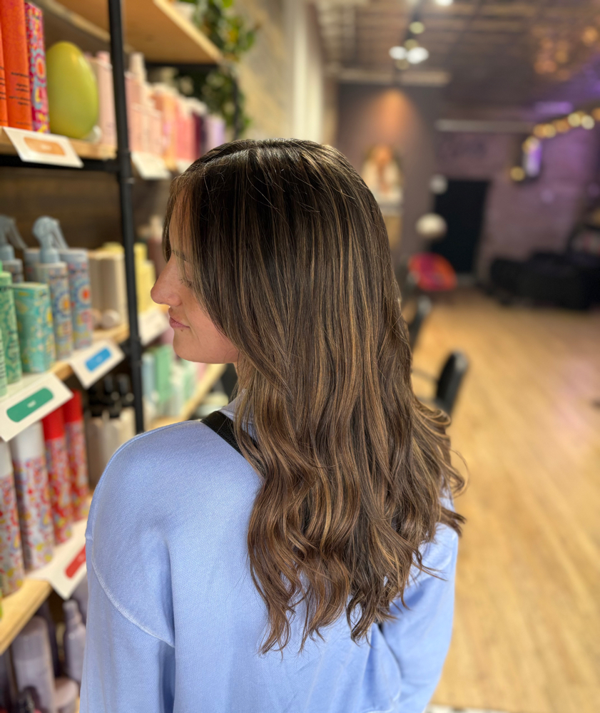 Balayage highlights at Hair by Axle in Springfield, OH