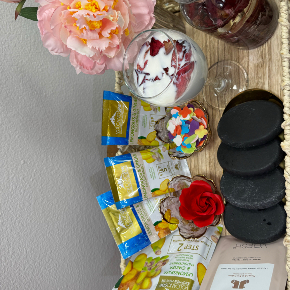 Ultimate Volcano Hot Stone Pedi at Joy Nail Spa in Sioux Falls, SD