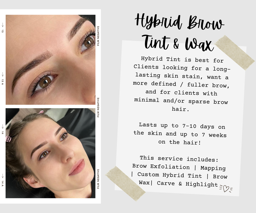 Hybrid Brow Tint + Wax (Aaliyah)