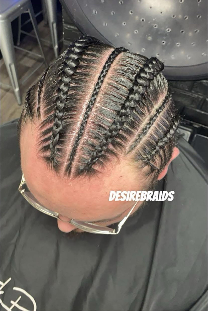 Mens Braids (Just the Top of Head)