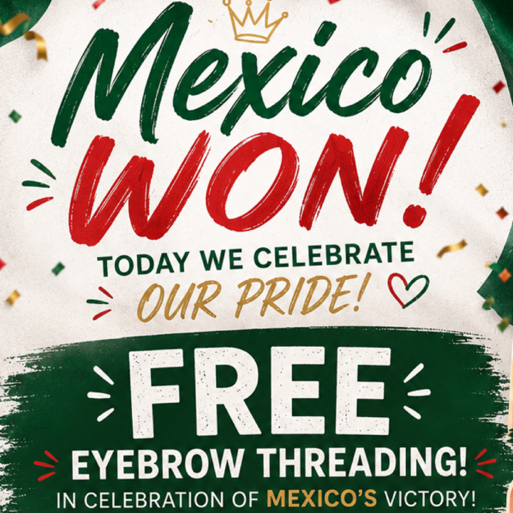 Free brow service at Ava Beauty Lounge in Torrance, CA