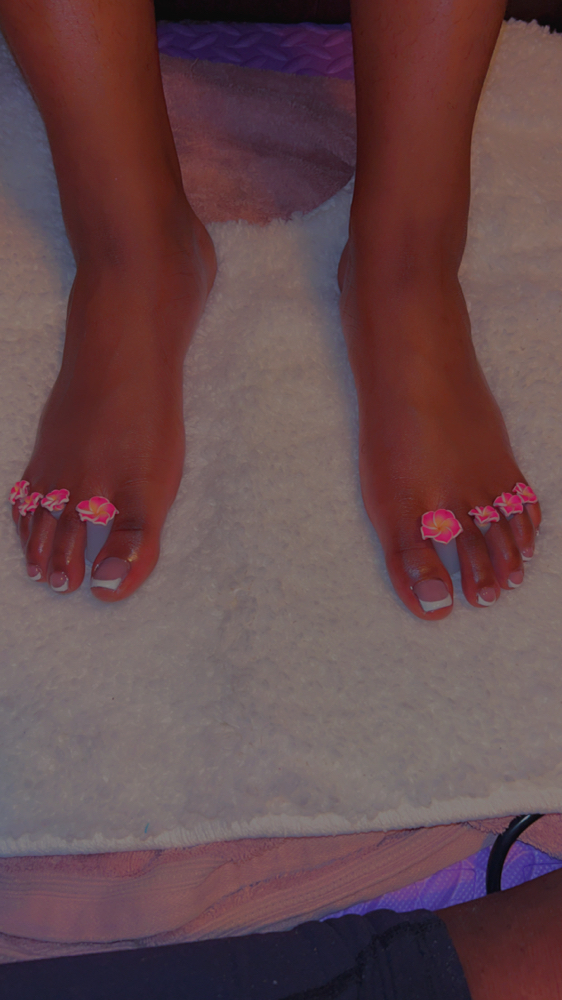Toe Polish Change at Clawed by Cookie in Kinder, LA