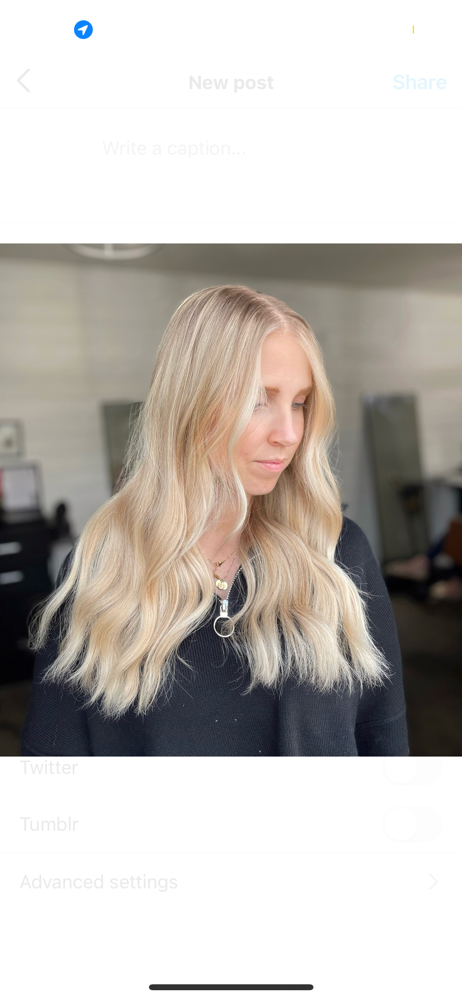 Toner/Gloss with Blowout