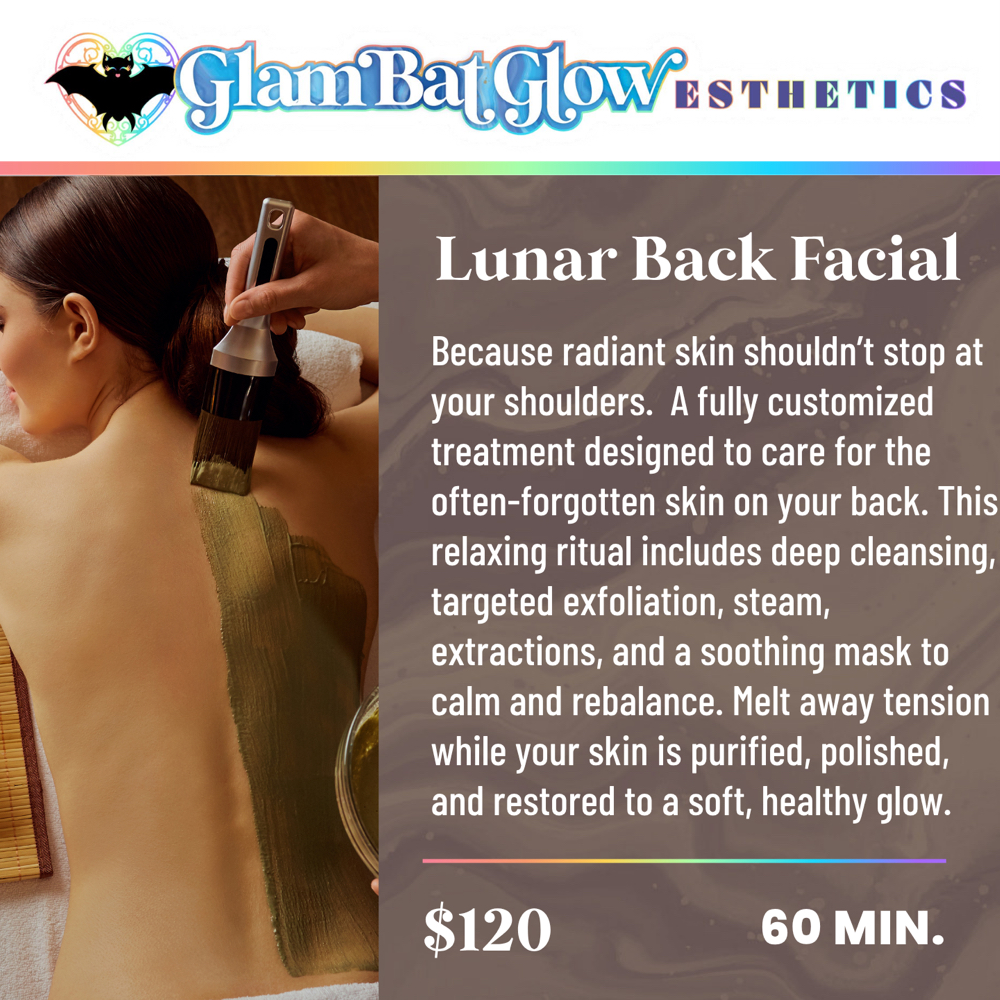 Lunar Back Facial at Glambat Glow at Tranquility Massage in Plainfield, IL