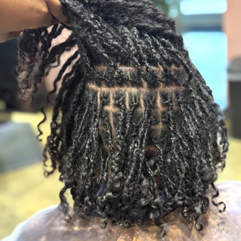 Interlocking Locs at Moriah’s Beauty Bar in Fayetteville, NC