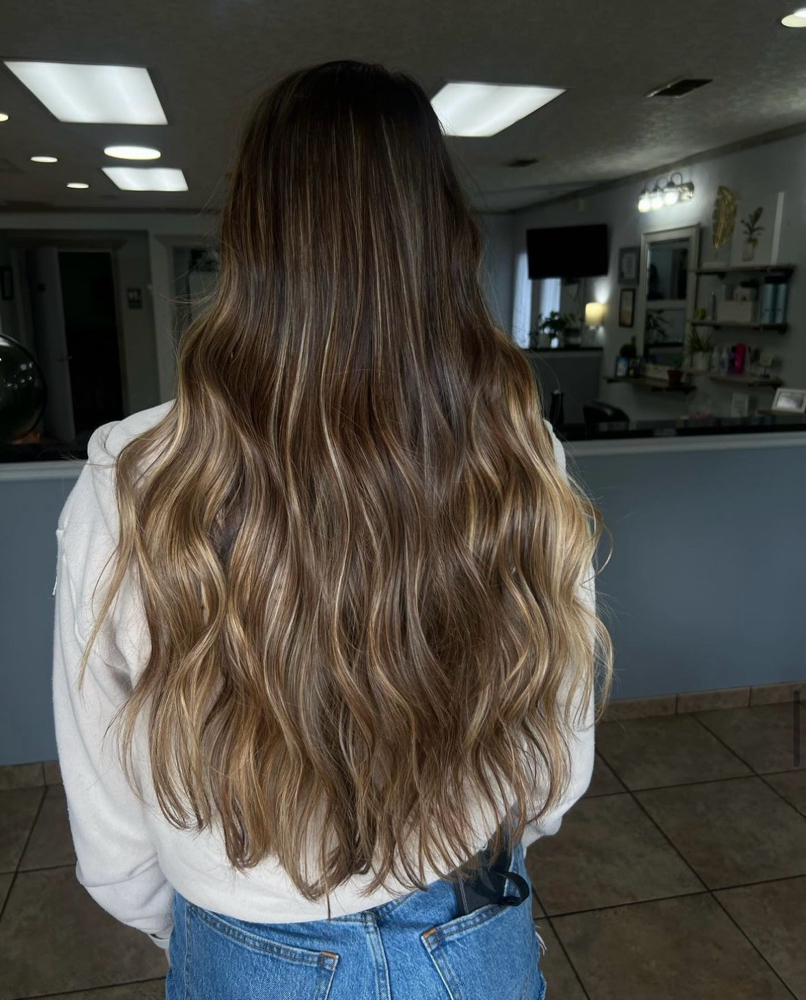 Half Head Balayage + Blowdry at Abigail  Chapman in Jacksonville, FL