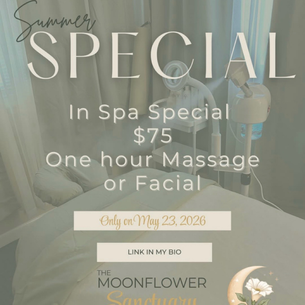 Summer Special at The Moonflower Sanctuary in Fort Myers, FL