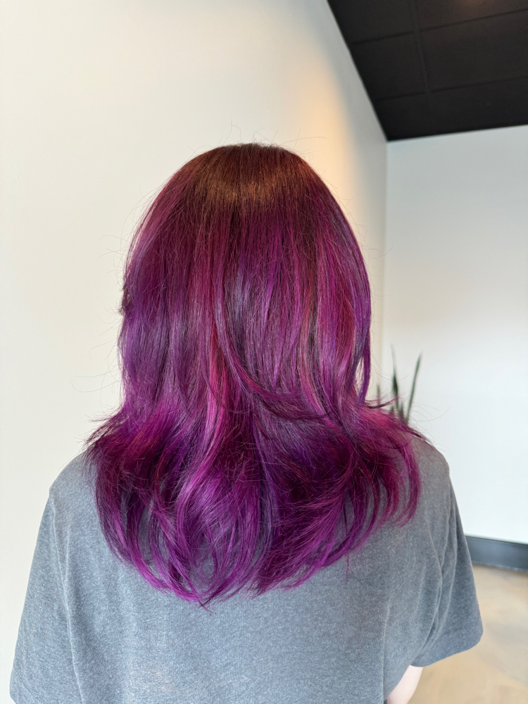 Vivid Balayage at Retro Hair Vibes in Clarksville, TN