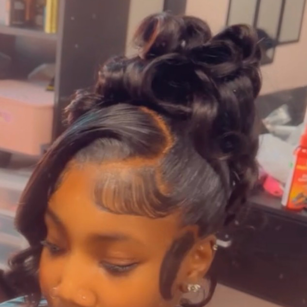 wig frontal/closure ponytail at Birds Braiding Boutique in Newnan, GA