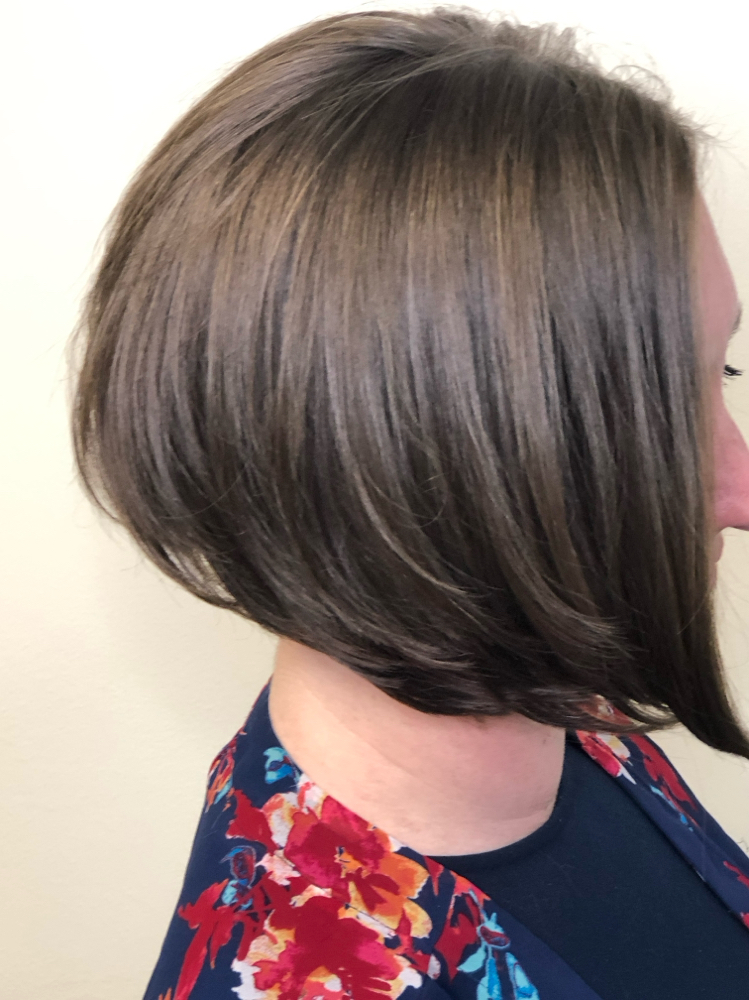 Partial Foil Highlight with Haircut at The Lyons Mane Salon in Candler, NC