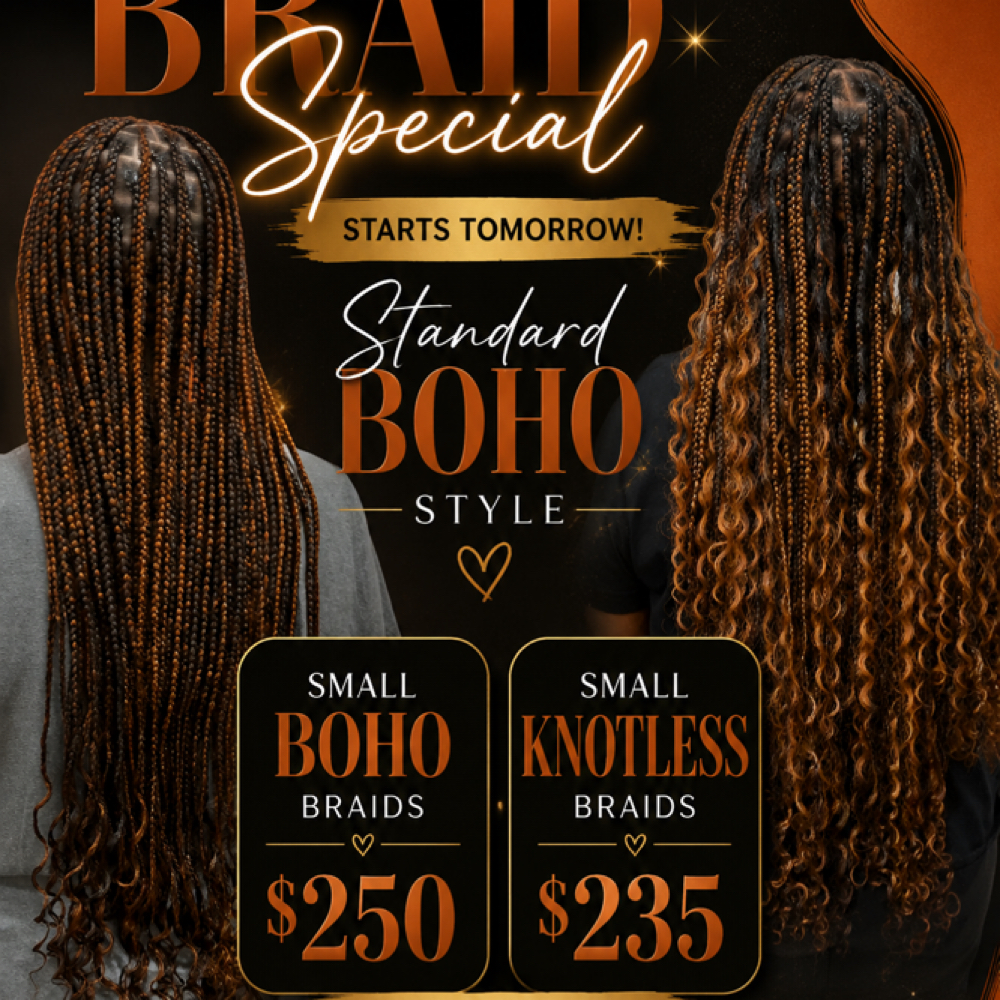 Small Boho Knotless Special at KAUTE STYLEZ STUDIO in Forestville MD, MD