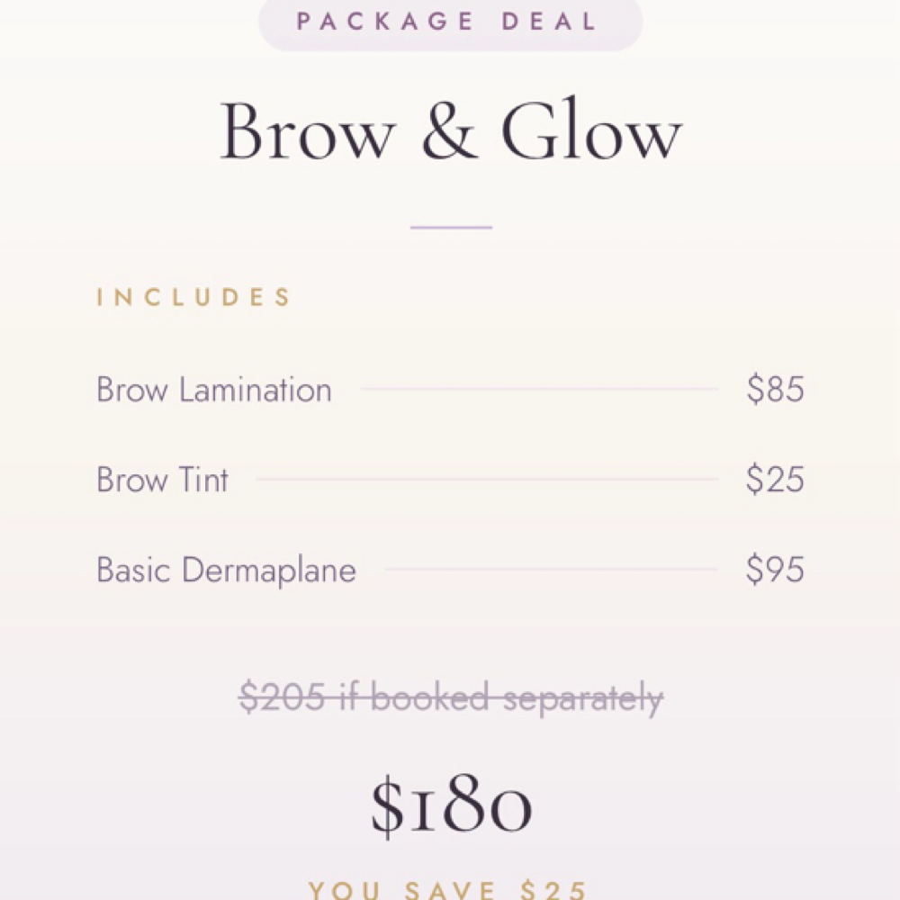 Brow & Glow Package Deal at Athena's Glow in Issaquah, WA