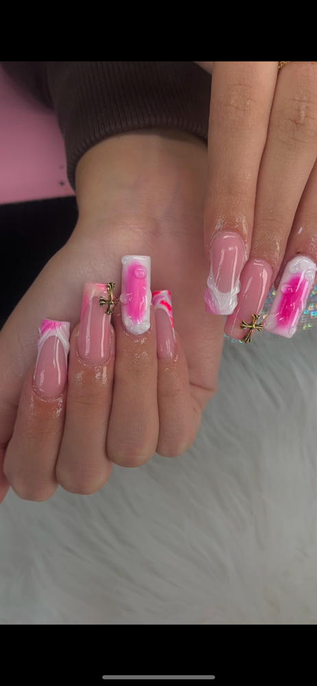 Long Acrylic Nails