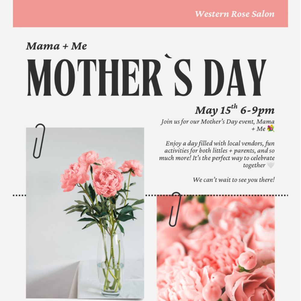 Mother’s Day Event Ticket at Western Rose Salon in Dublin, PA