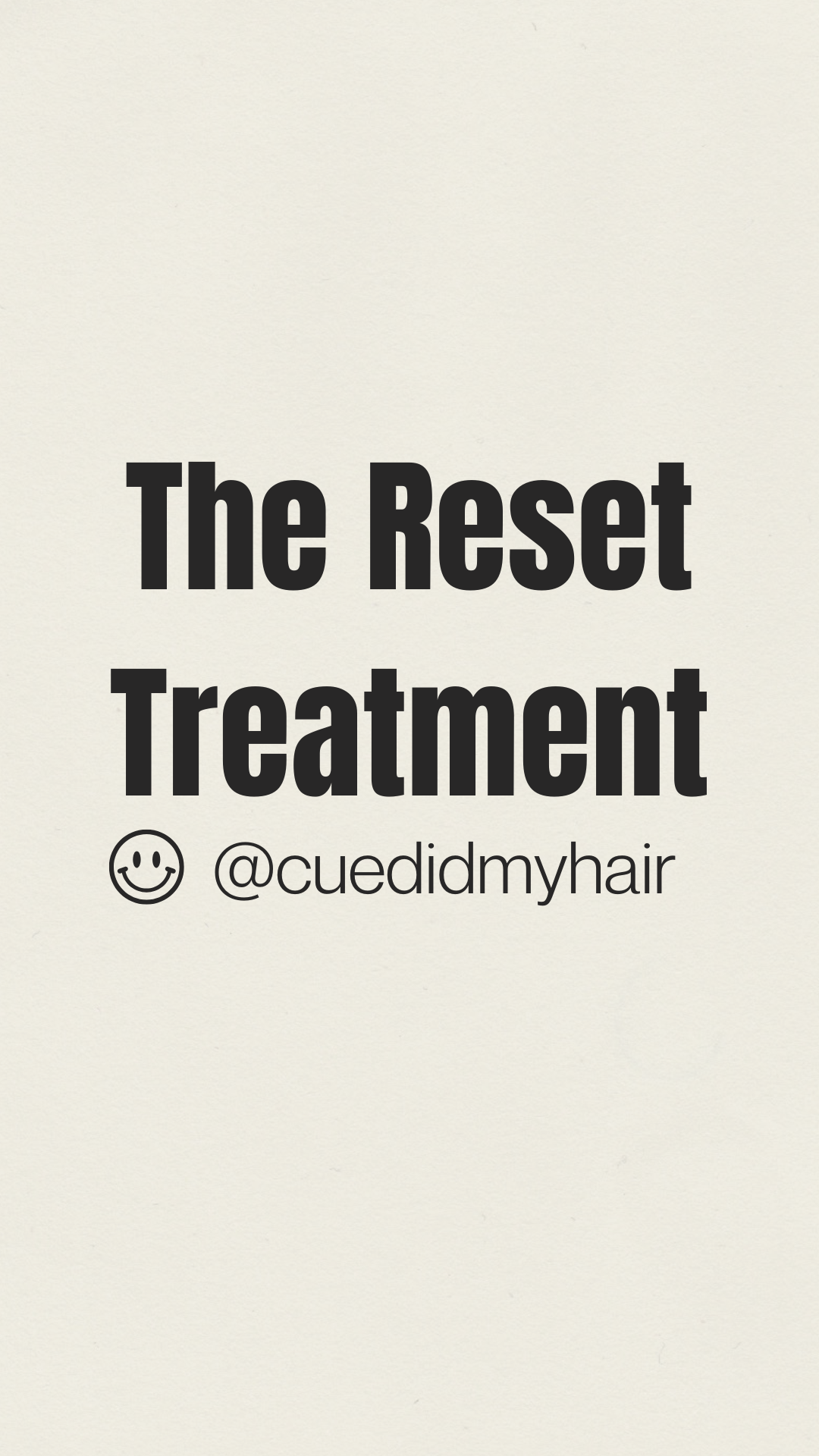 The Reset Treatment at en•Cue Hair Studio in Long Beach, CA