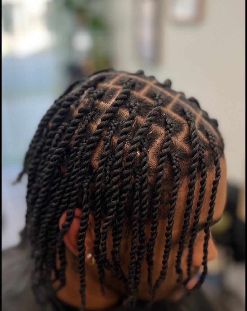 Meduim Two Strand Twist at Braidsby_hami in Seattle, WA