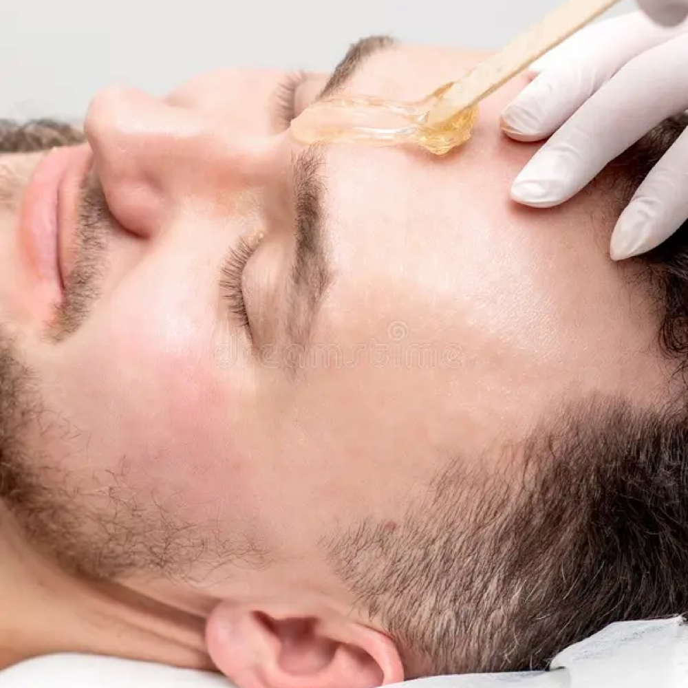 Men’s Brow Wax Maintaince at Amethyst | The Head Spa in Shreveport, LA
