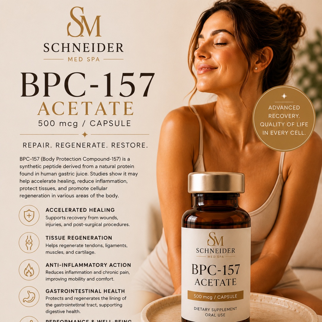 BPC-157 Acetate 500 mcg / Capsule at Schneider Med Spa in Ocoee, FL