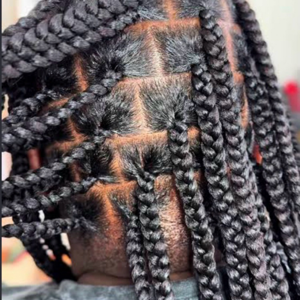 Box Braids With Feed In at HairByTrina in Colorado Spring, CO