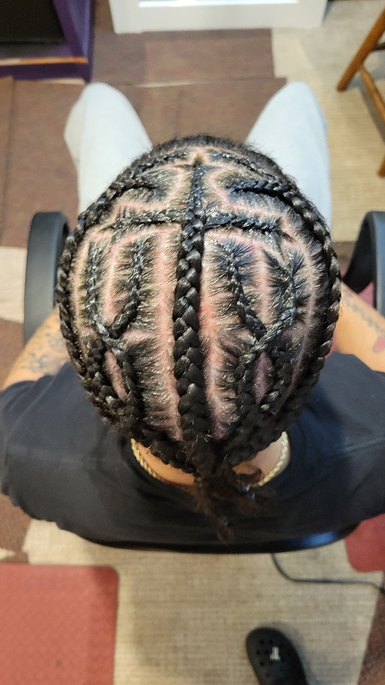 Men Designer Cornrows (CROWN)