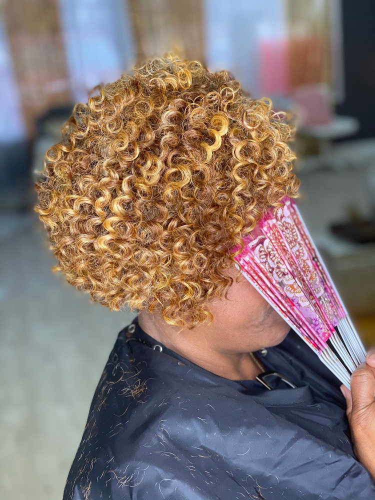 Quick weave (curly hair) no styling