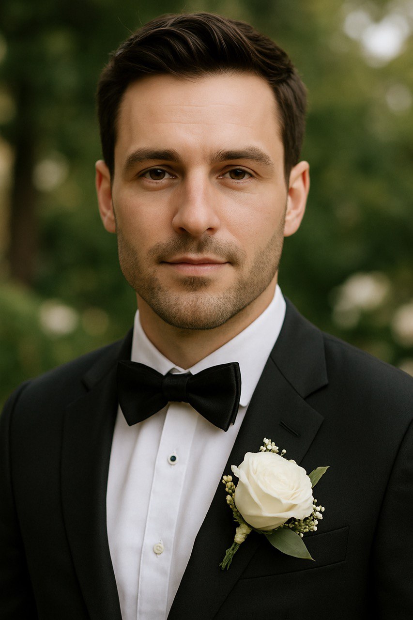 Makeup for the groom