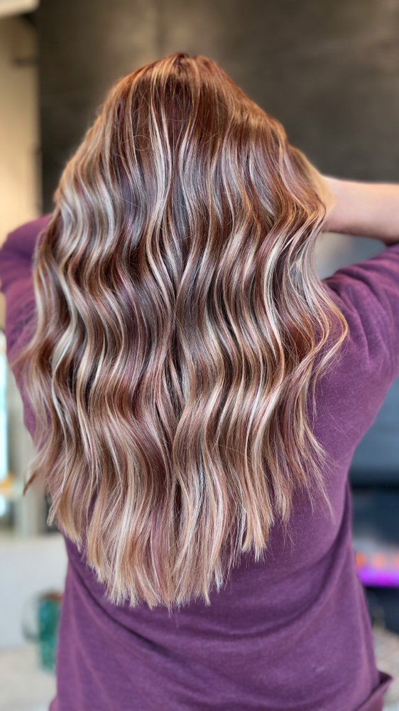 All Over Color, Highlights and Haircut at Hair By Amanda in Bismarck, ND