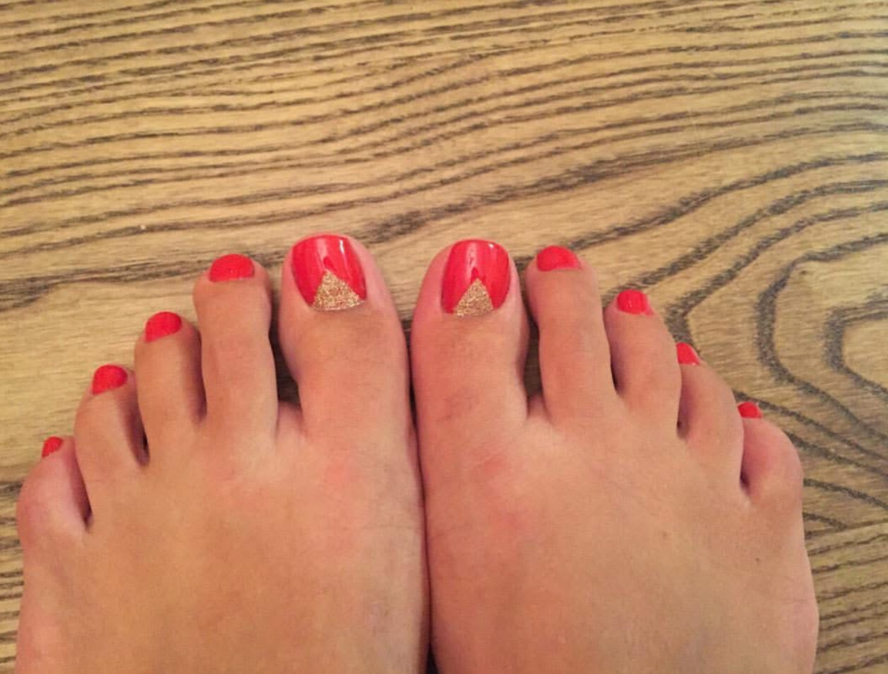 Dry Pedicure Toes only+gel Polish