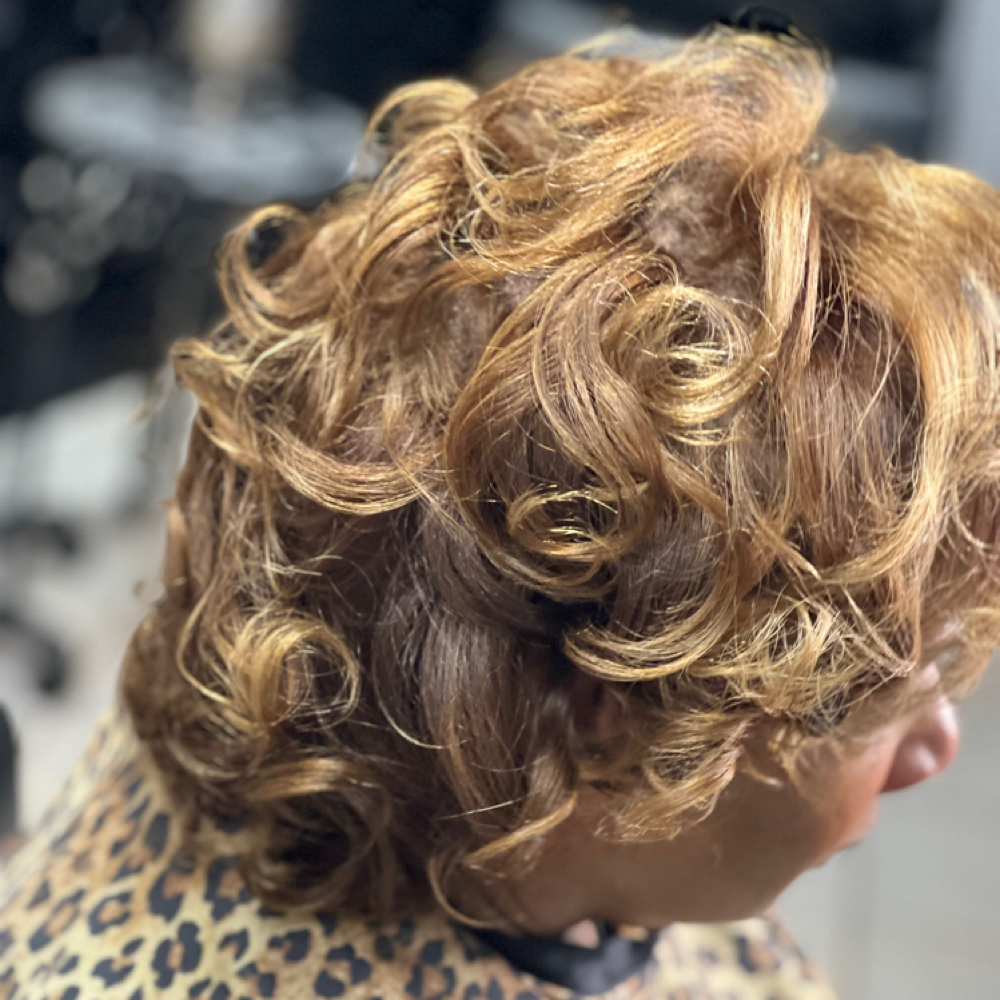 Relaxer TouchUp & Style (Non Pixie) at Akiba Fisher @Enliven Salon in Portland, OR