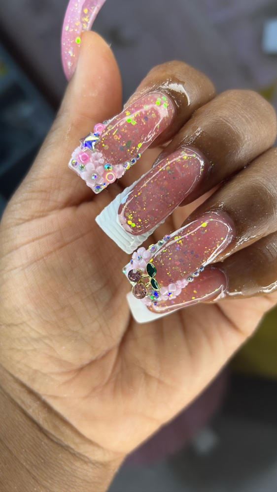 🚨DUCK NAILS🦆💅🏾 W/ Designs🚨