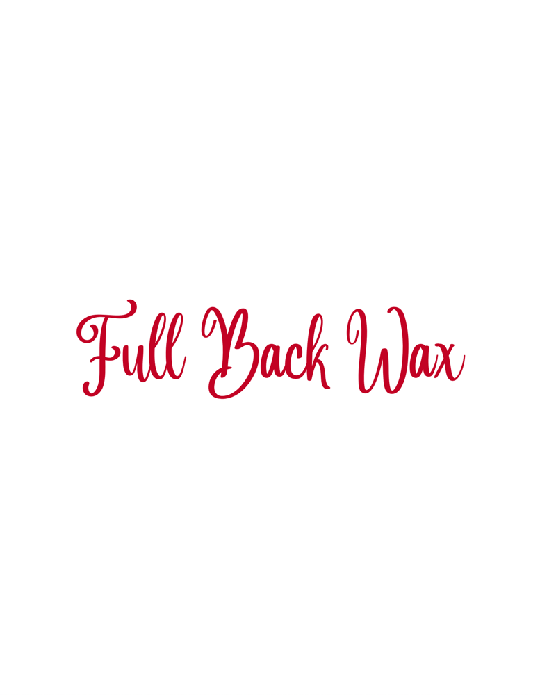 Full Back Wax