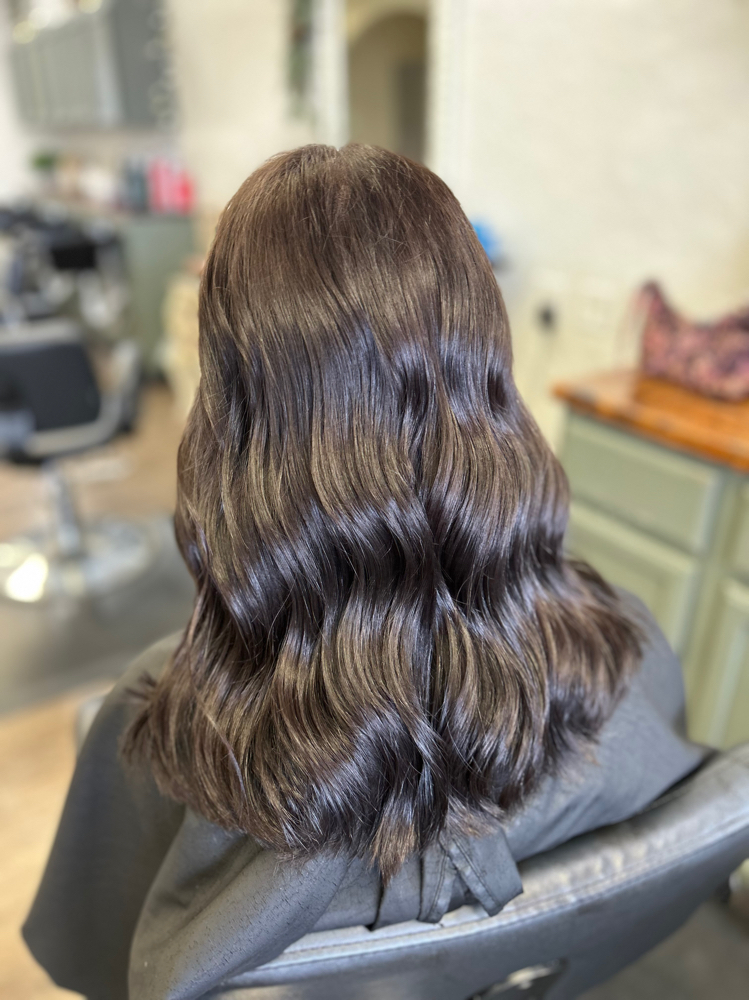 all over color (darker) at Hair by Sierra in Jackson, OH