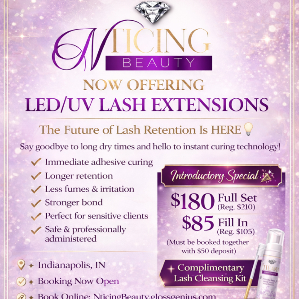 LED/UV Full Set And Fill In at N’Ticing Beauty in Indianapolis, IN