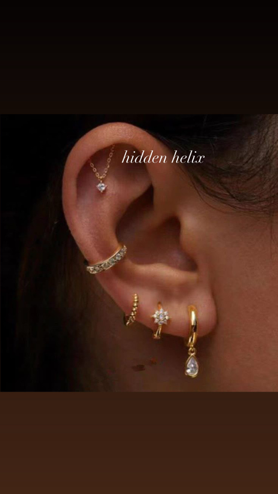 Hidden Helix Piercing
