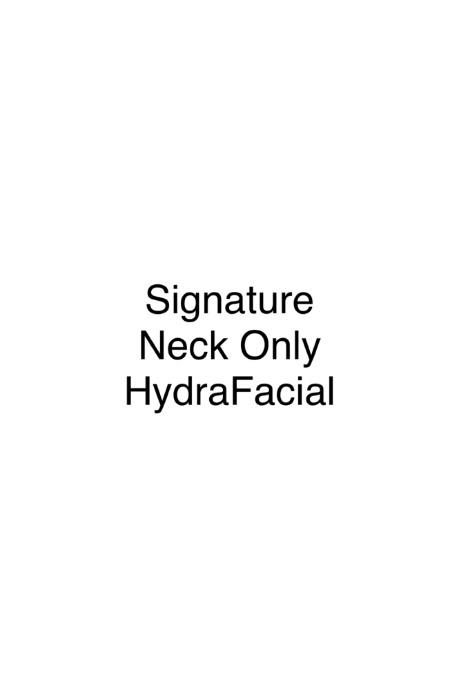 Epicutis Neck Only HydraFacial