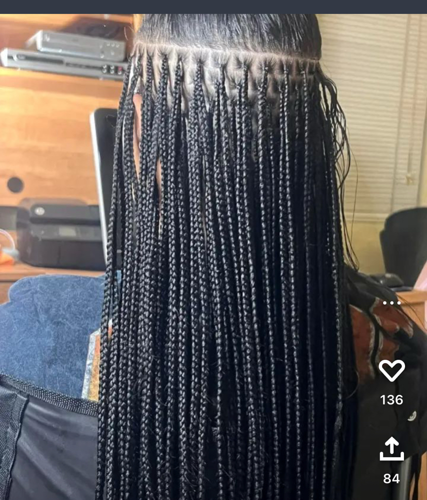 Box Braid /Boho/Knotless(micro/xs)