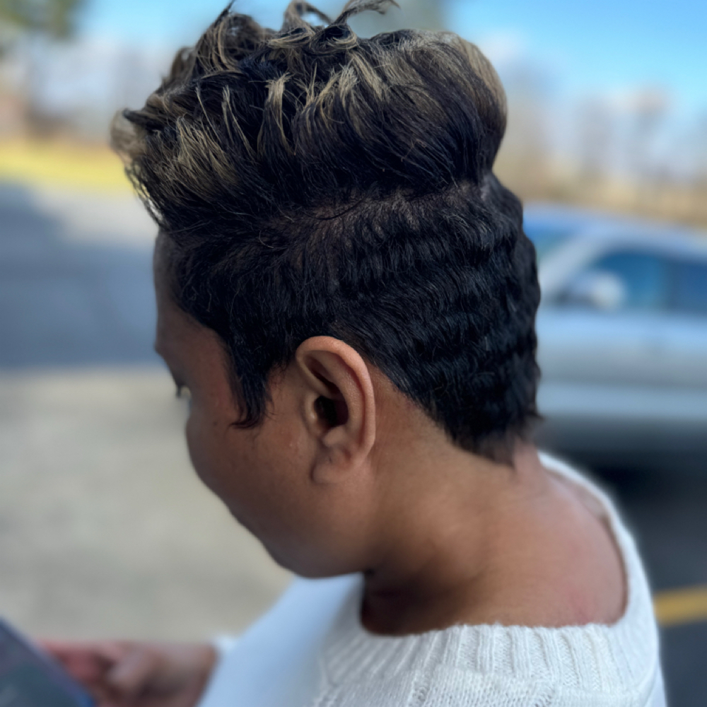 Relaxer, Cut , And Style at Small Town Glam Salon & Spa in Bethel, OH