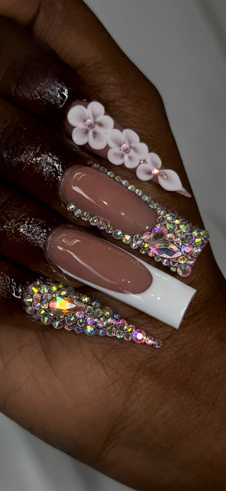 bling french tip