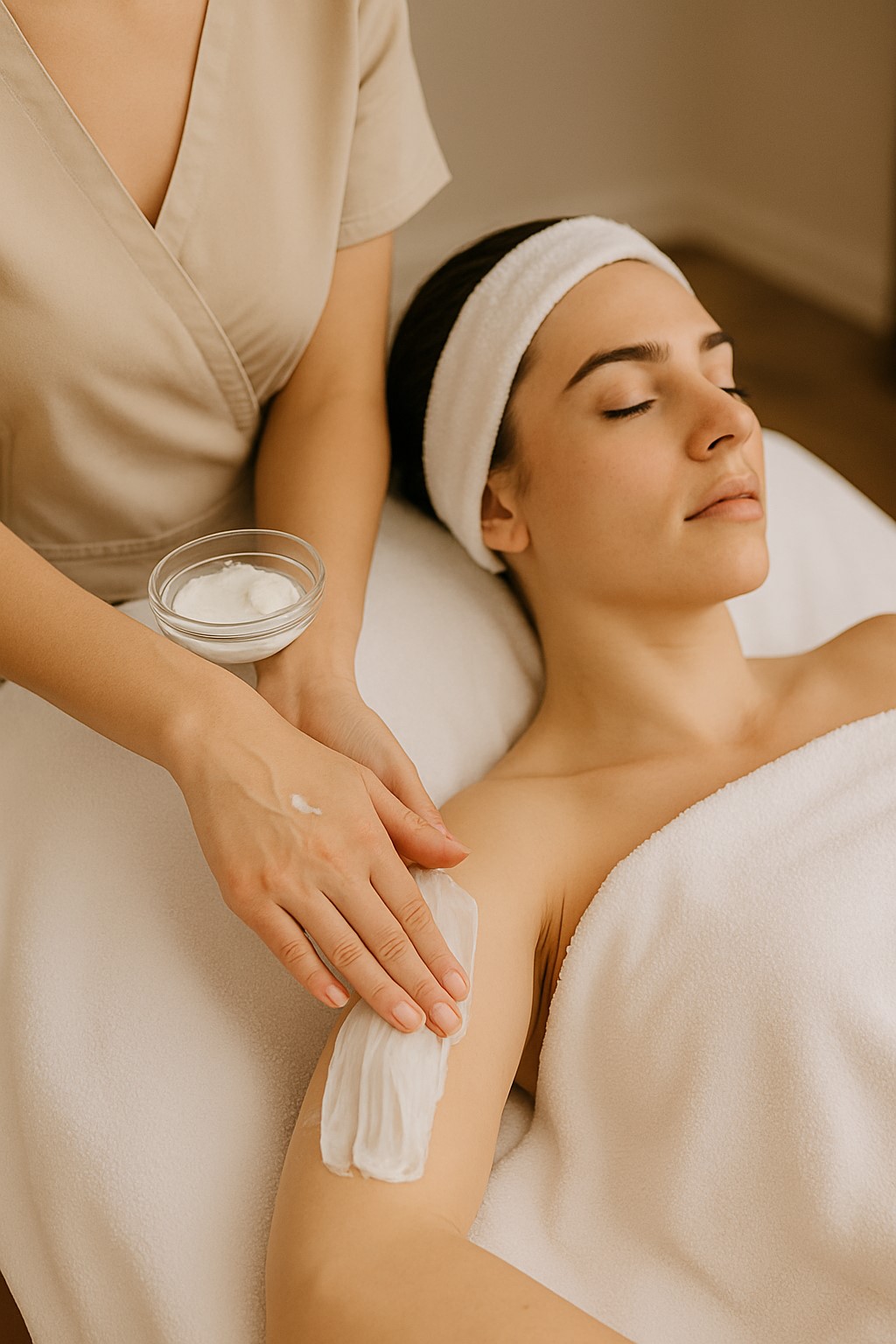 Luxury hand and arm treatment