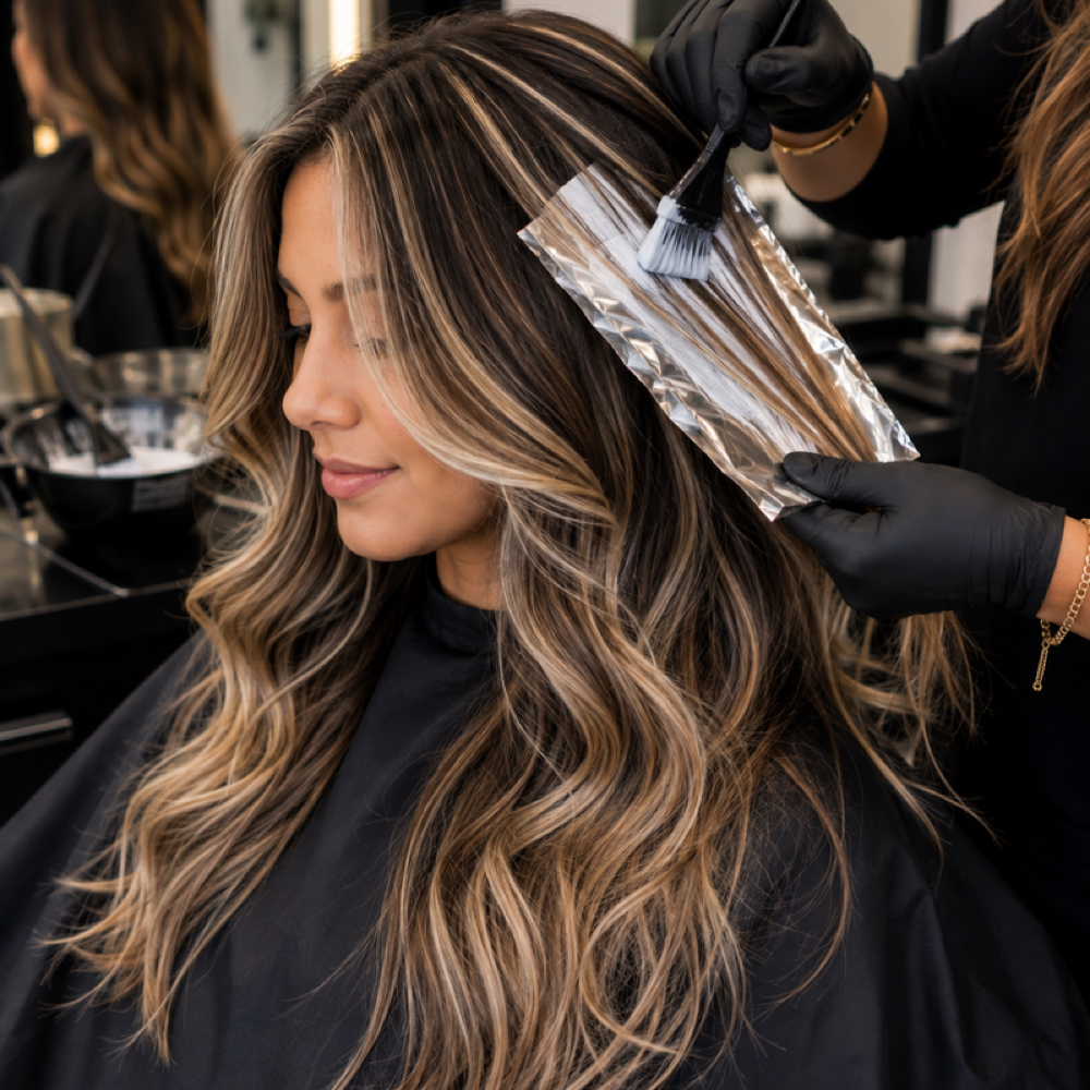 Full Highlights long at LindaBella Beauty Studio by Aleisha LLC in New Jersey, NJ