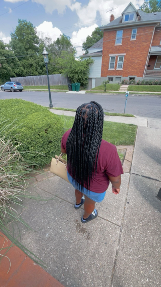 Medium Knotless Braids